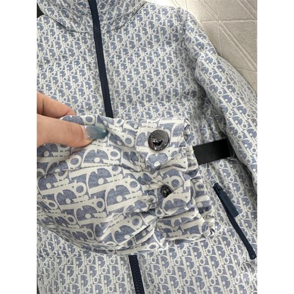 人気集中 DIOR ディオール コピー ダウンジャケット ライトブルー レディース 防寒仕様