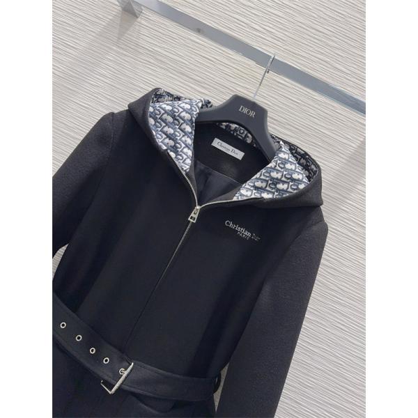 本格派 コート ブラック レディース トレンド  秋冬コーデ DIOR ディオール コピー