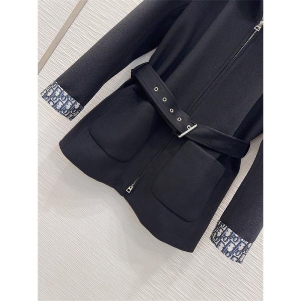 本格派 コート ブラック レディース トレンド  秋冬コーデ DIOR ディオール コピー