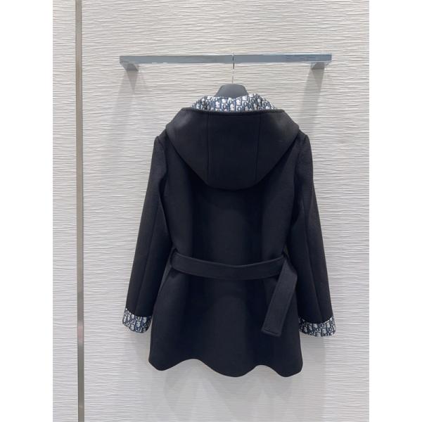 本格派 コート ブラック レディース トレンド  秋冬コーデ DIOR ディオール コピー