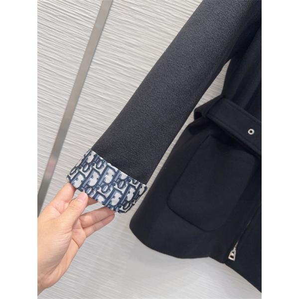 本格派 コート ブラック レディース トレンド  秋冬コーデ DIOR ディオール コピー