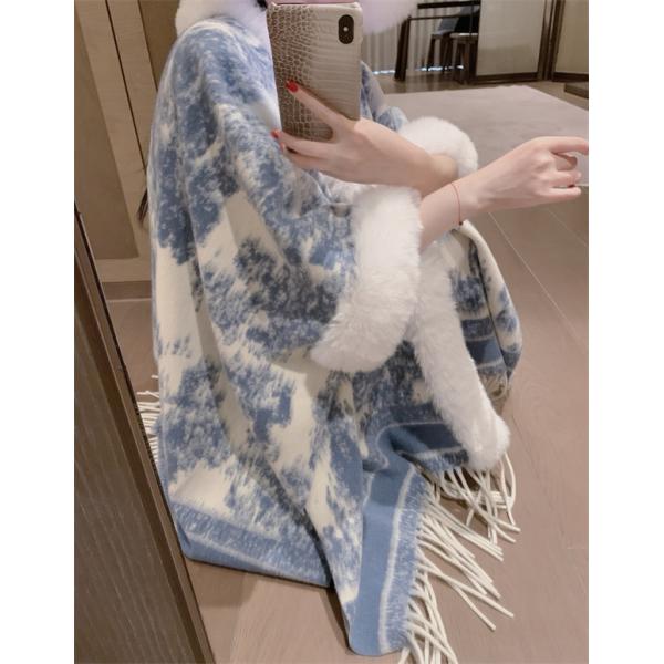 DIOR ディオール コピー 2025秋冬 季節感 ポンチョコート グレー レディース 温か素材