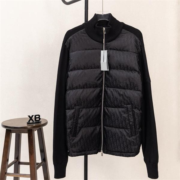  売れ筋確定 中綿切替ジャケット ブラック メンズ 保温性抜群 ディオール DIOR コピー