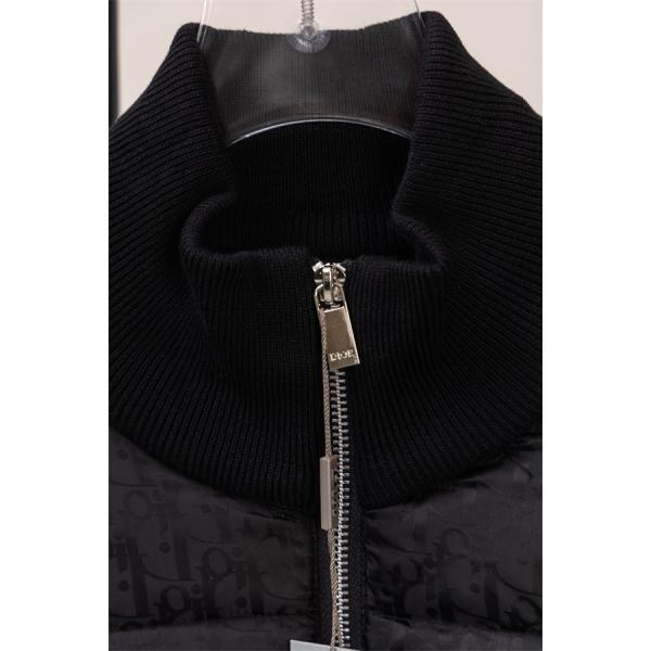  売れ筋確定 中綿切替ジャケット ブラック メンズ 保温性抜群 ディオール DIOR コピー