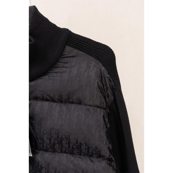  売れ筋確定 中綿切替ジャケット ブラック メンズ 保温性抜群 ディオール DIOR コピー