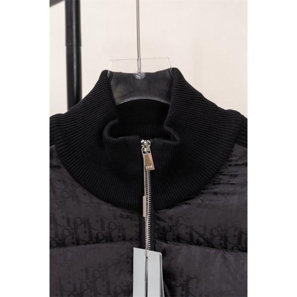  売れ筋確定 中綿切替ジャケット ブラック メンズ 保温性抜群 ディオール DIOR コピー