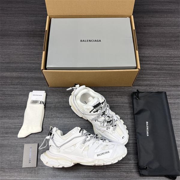 BALENCIAGA 激安 メンズ ボリュームソール スニーカー ローカット メッシュ切替 レースアップ 厚底 デイリーユース ホワイト系