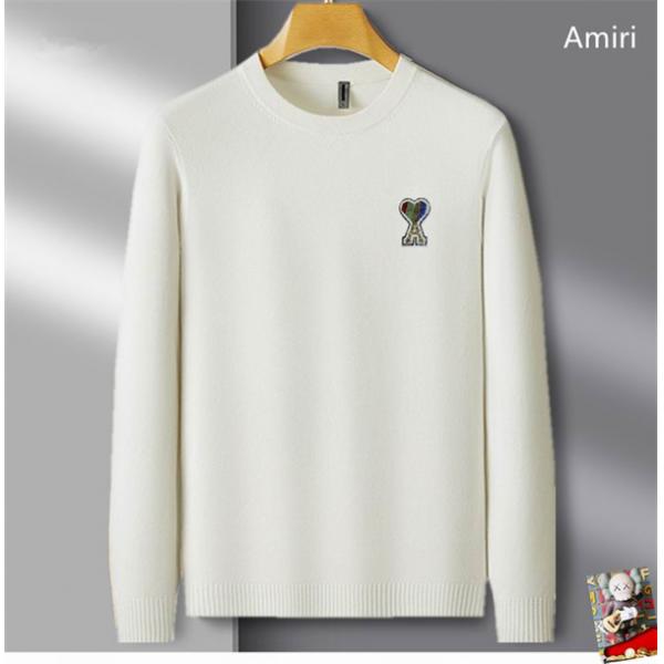 2025秋冬 あったか アイボリー きれいめ 定番 ニット AMI PARIS アミ パリス コピー