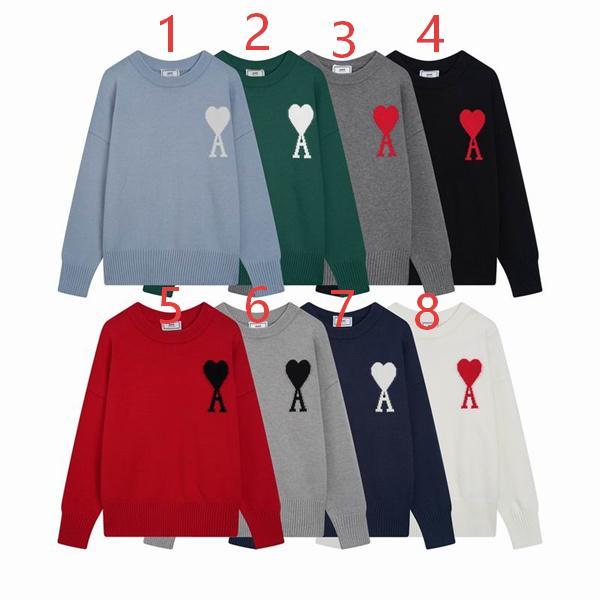 2025秋冬コーデ 柔らか 映える 主役級 人気 ニット AMI PARIS アミ パリス コピー