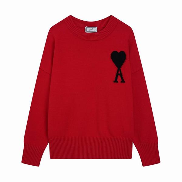 2025秋冬コーデ 柔らか 映える 主役級 人気 ニット AMI PARIS アミ パリス コピー