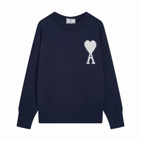 2025秋冬コーデ 柔らか 映える 主役級 人気 ニット AMI PARIS アミ パリス コピー