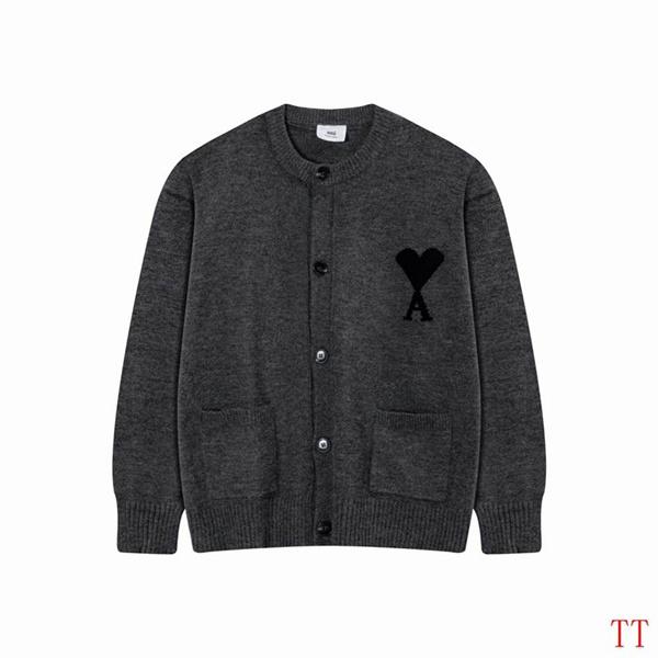 2025秋冬 厚み感 着回し抜群 高见え ボタン AMI PARIS アミ パリス コピー ニット 