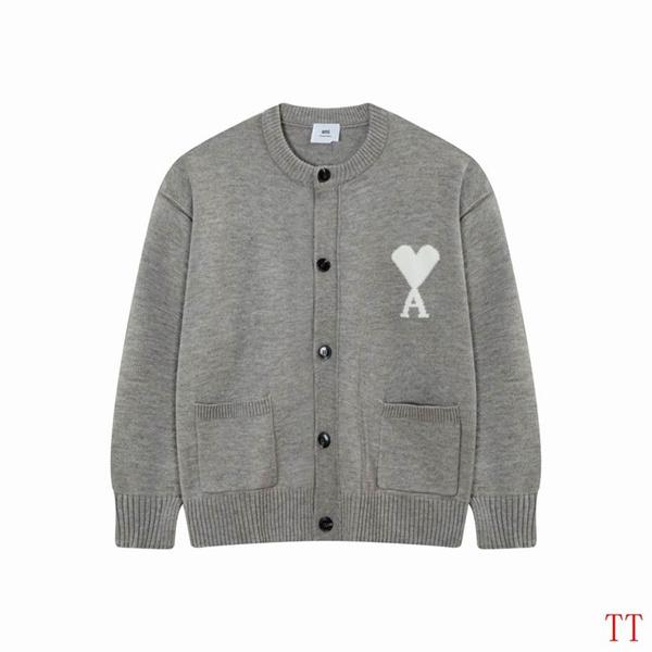 2025秋冬 厚み感 着回し抜群 高见え ボタン AMI PARIS アミ パリス コピー ニット 