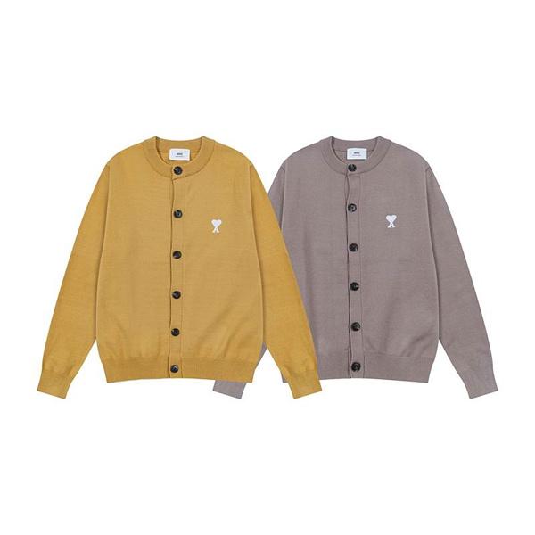 秋冬 しっかり素材 落ち着き 着回し力抜群 AMI PARIS アミ パリス コピー カーディガン