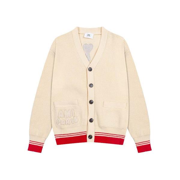 秋冬 知的ムード クラシック 人気 Vネック AMI PARIS アミ パリス コピー ニット