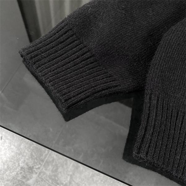 ホワイト 存在感 ゆったり トレンド 注目 ポロ AMI PARIS アミ パリス コピー ニット