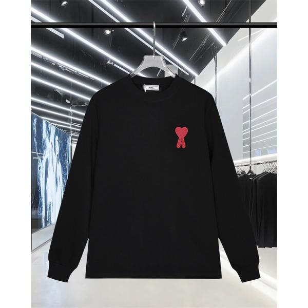 ポイント 万能 シルエット 定番 上品 スウェット AMI PARIS アミ パリス コピー