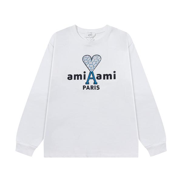 AMI PARIS アミ パリス コピー ホワイトカラー フレンチムード  大人カジュアル ロングスリーブ