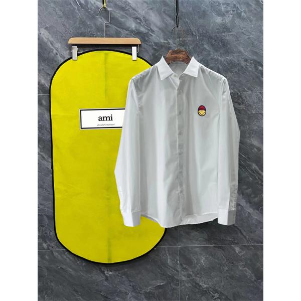 秋冬 轻量素材  きちんと感 着回し便利 入手困難 AMI PARIS アミ パリス コピー シャツ