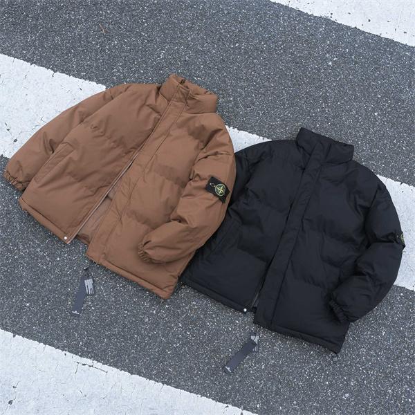 STONE ISLAND ストーンアイランド コピー 秋冬 高保温 ブラウン トレンド 防寒 ダウンジャケット