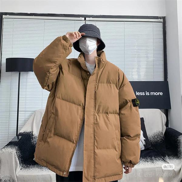 STONE ISLAND ストーンアイランド コピー 秋冬 高保温 ブラウン トレンド 防寒 ダウンジャケット