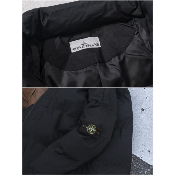 STONE ISLAND ストーンアイランド コピー 秋冬 高保温 ブラウン トレンド 防寒 ダウンジャケット