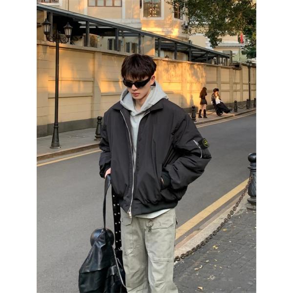 STONE ISLAND ストーンアイランド コピー ネイビー シルエット 着回し力抜群 中綿ジャケット