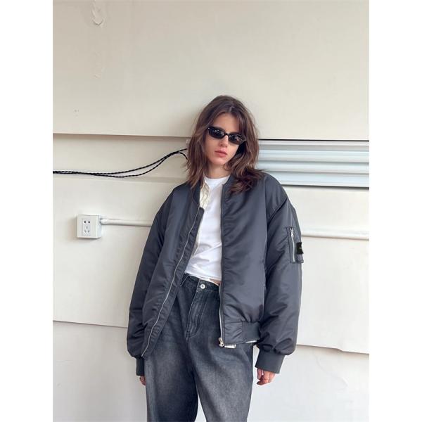 STONE ISLAND ストーンアイランド コピー ネイビー シルエット 着回し力抜群 中綿ジャケット