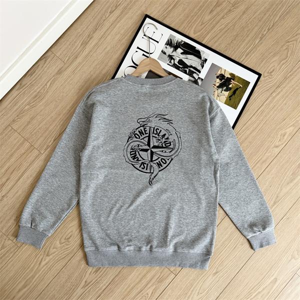 2025秋冬必須アイテム 厚手コットン 存在感アップ パーカー STONE ISLAND ストーンアイランド コピー