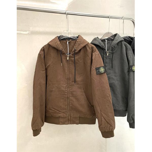 秋冬 厚手コットン ダークカラー  防寒 フーデッド STONE ISLAND ストーンアイランド コピー ジャケット
