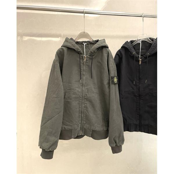秋冬 厚手コットン ダークカラー  防寒 フーデッド STONE ISLAND ストーンアイランド コピー ジャケット
