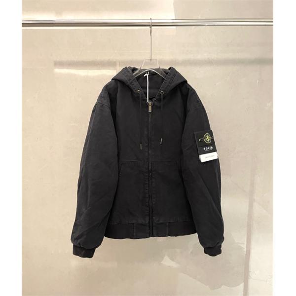 秋冬 厚手コットン ダークカラー  防寒 フーデッド STONE ISLAND ストーンアイランド コピー ジャケット