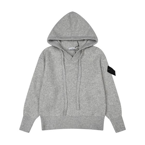 STONE ISLAND ストーンアイランド コピー 2025秋冬必須アイテム ニット 落ち着き 売れ筋 フードニット