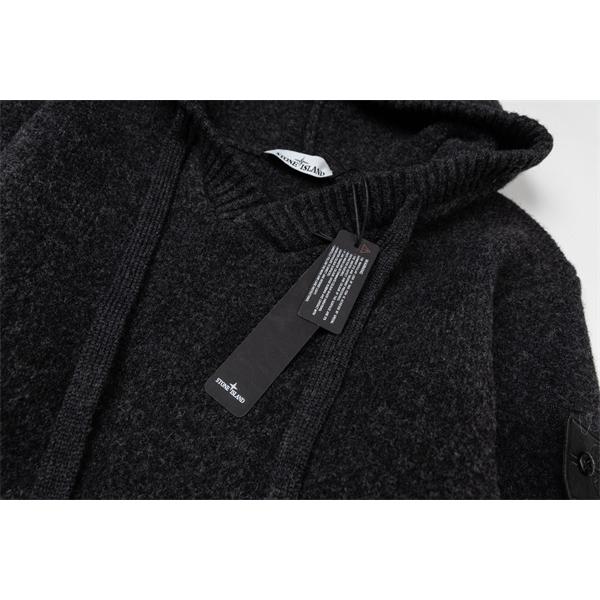STONE ISLAND ストーンアイランド コピー 2025秋冬必須アイテム ニット 落ち着き 売れ筋 フードニット