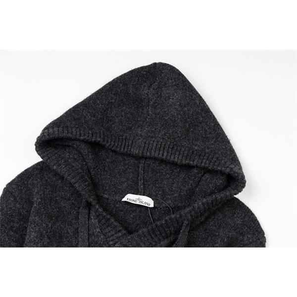 STONE ISLAND ストーンアイランド コピー 2025秋冬必須アイテム ニット 落ち着き 売れ筋 フードニット