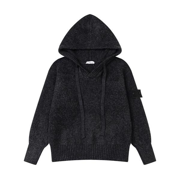 STONE ISLAND ストーンアイランド コピー 2025秋冬必須アイテム ニット 落ち着き 売れ筋 フードニット