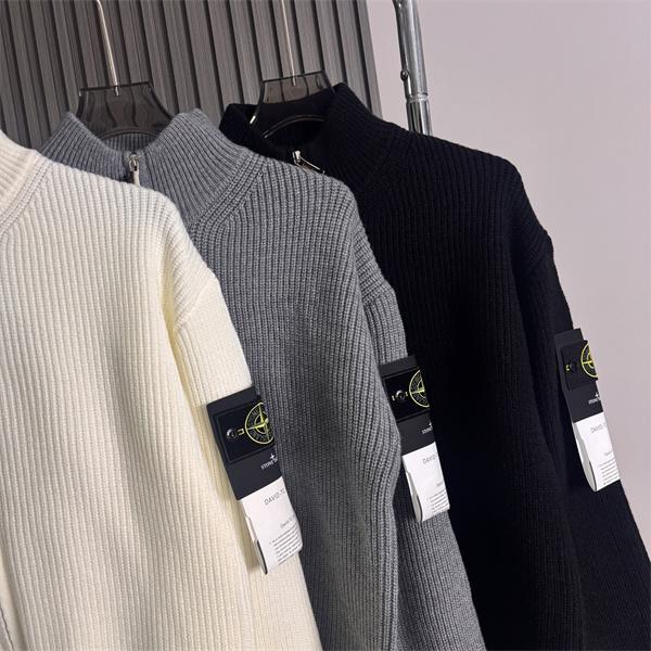2025秋冬必須 着回し万能 ジップアップ ニット おすすめ STONE ISLAND ストーンアイランド コピー