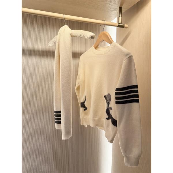 2点セットセーター+マフラー♥トムブラウンコピー♥THOM BROWNE人気2026新作