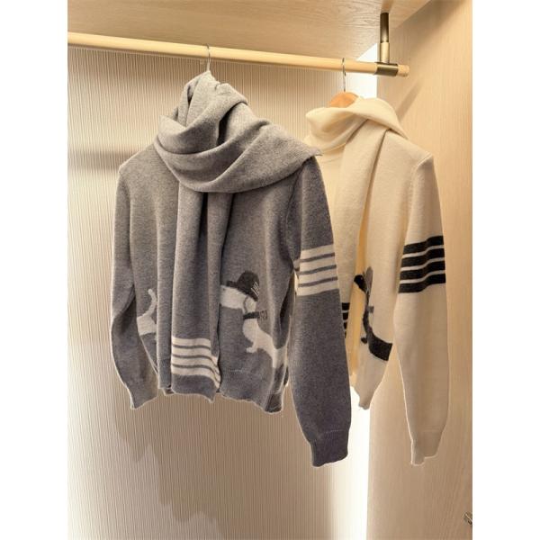 2点セットセーター+マフラー♥トムブラウンコピー♥THOM BROWNE人気2026新作