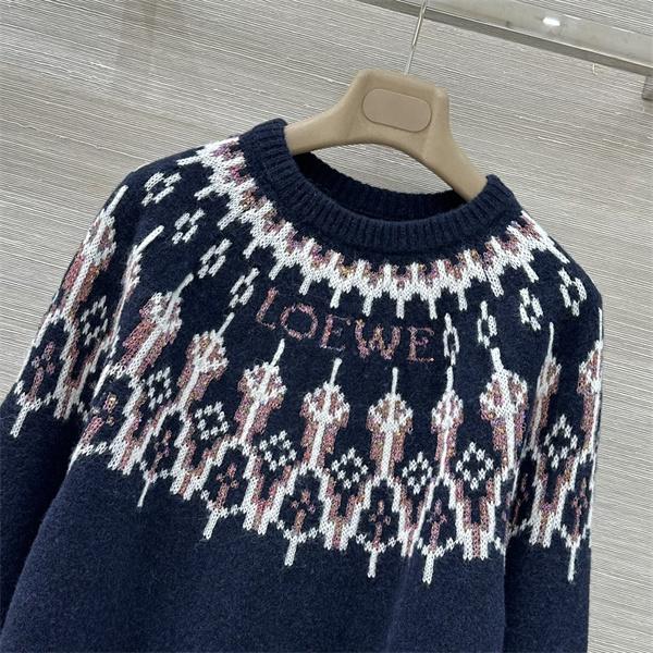 2026新品ロエベセーター コピーLOEWEフェアアイルニット☆クラシックなクルーネック