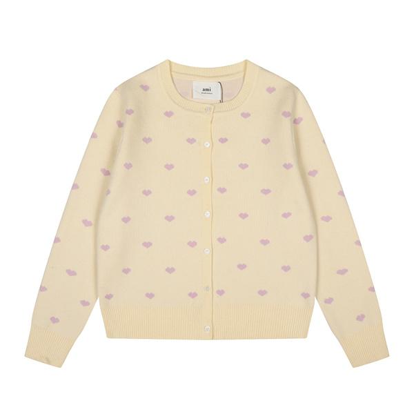  AMI PARIS アミ パリス コピー 2025秋冬 フレンチガーリー ニット カーディガン プレミアム