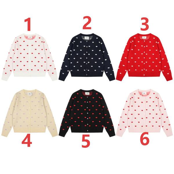  AMI PARIS アミ パリス コピー 2025秋冬 フレンチガーリー ニット カーディガン プレミアム