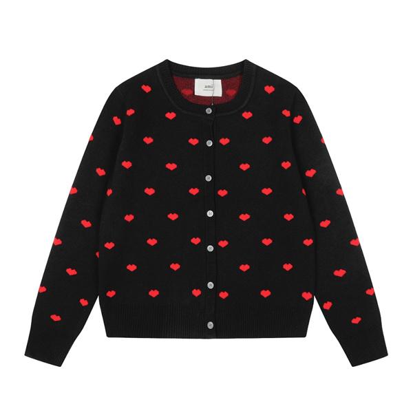  AMI PARIS アミ パリス コピー 2025秋冬 フレンチガーリー ニット カーディガン プレミアム