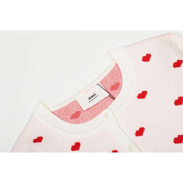  AMI PARIS アミ パリス コピー 2025秋冬 フレンチガーリー ニット カーディガン プレミアム