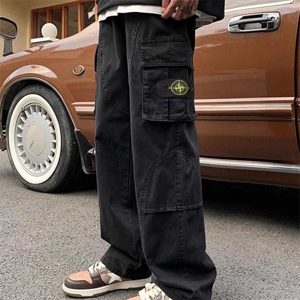 秋冬必須 本格派ストリート カーゴパンツ 上質コットン  STONE ISLAND ストーンアイランド コピー