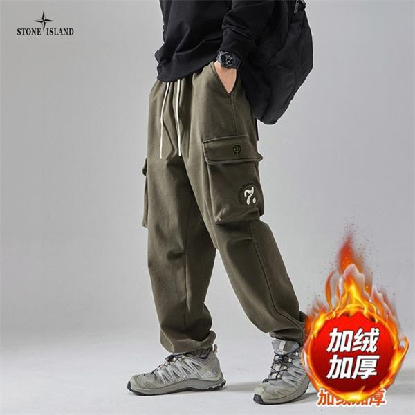 秋冬防寒仕様 裏起毛 STONE ISLAND ストーンアイランド スーパーコピー カーゴパンツ 温かさ トレンド