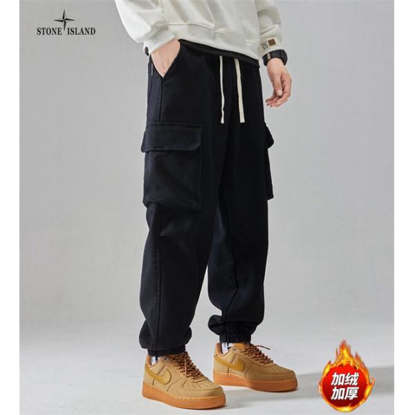 秋冬防寒仕様 裏起毛 STONE ISLAND ストーンアイランド スーパーコピー カーゴパンツ 温かさ トレンド