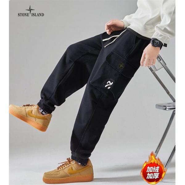 秋冬防寒仕様 裏起毛 STONE ISLAND ストーンアイランド スーパーコピー カーゴパンツ 温かさ トレンド