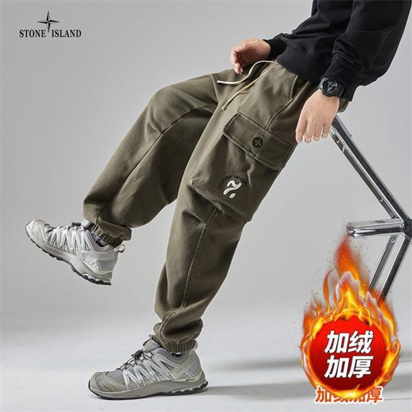 秋冬防寒仕様 裏起毛 STONE ISLAND ストーンアイランド スーパーコピー カーゴパンツ 温かさ トレンド