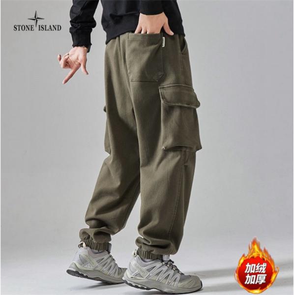 秋冬防寒仕様 裏起毛 STONE ISLAND ストーンアイランド スーパーコピー カーゴパンツ 温かさ トレンド